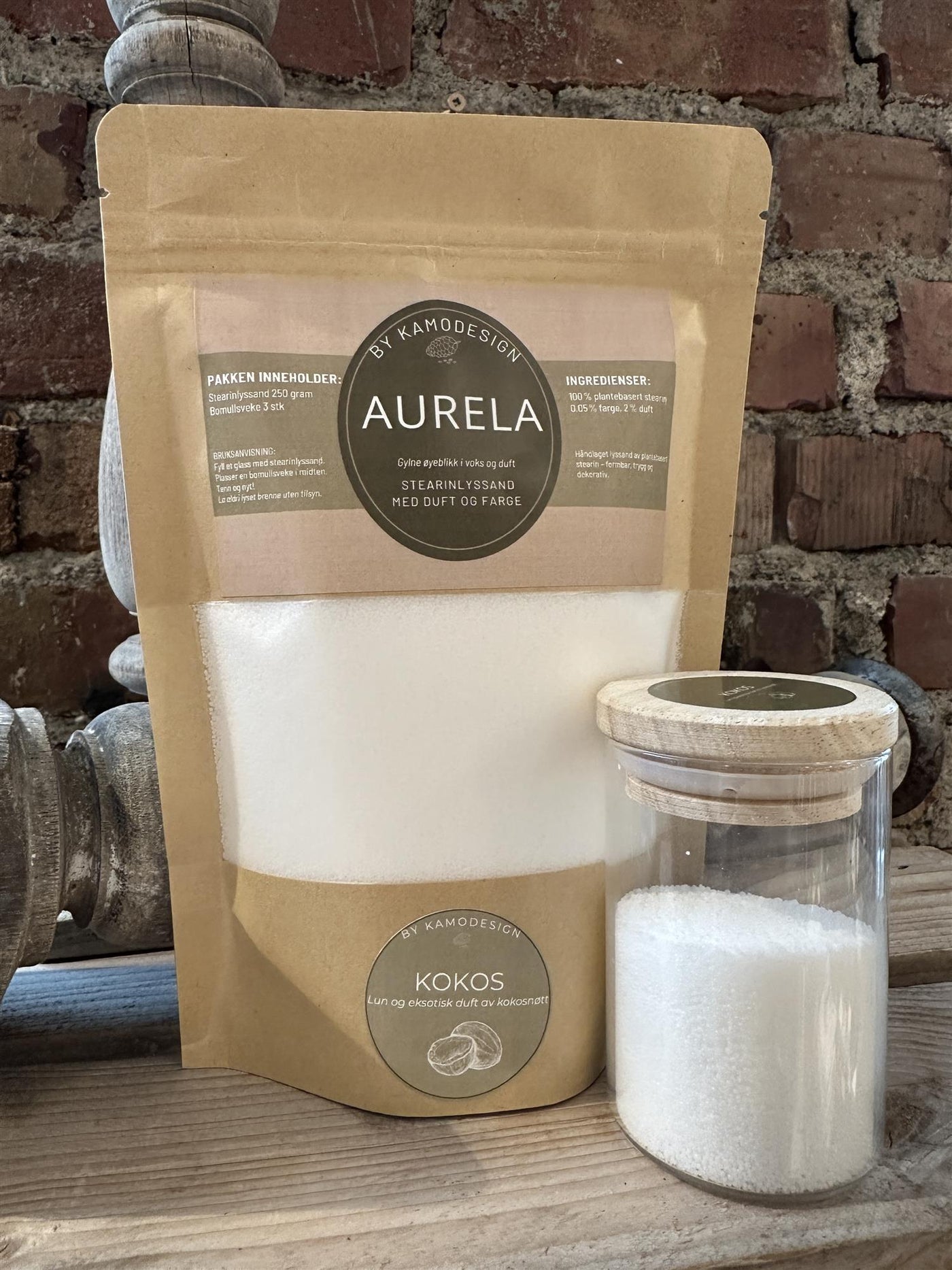 Aurela Stearinlyssand Kokos
