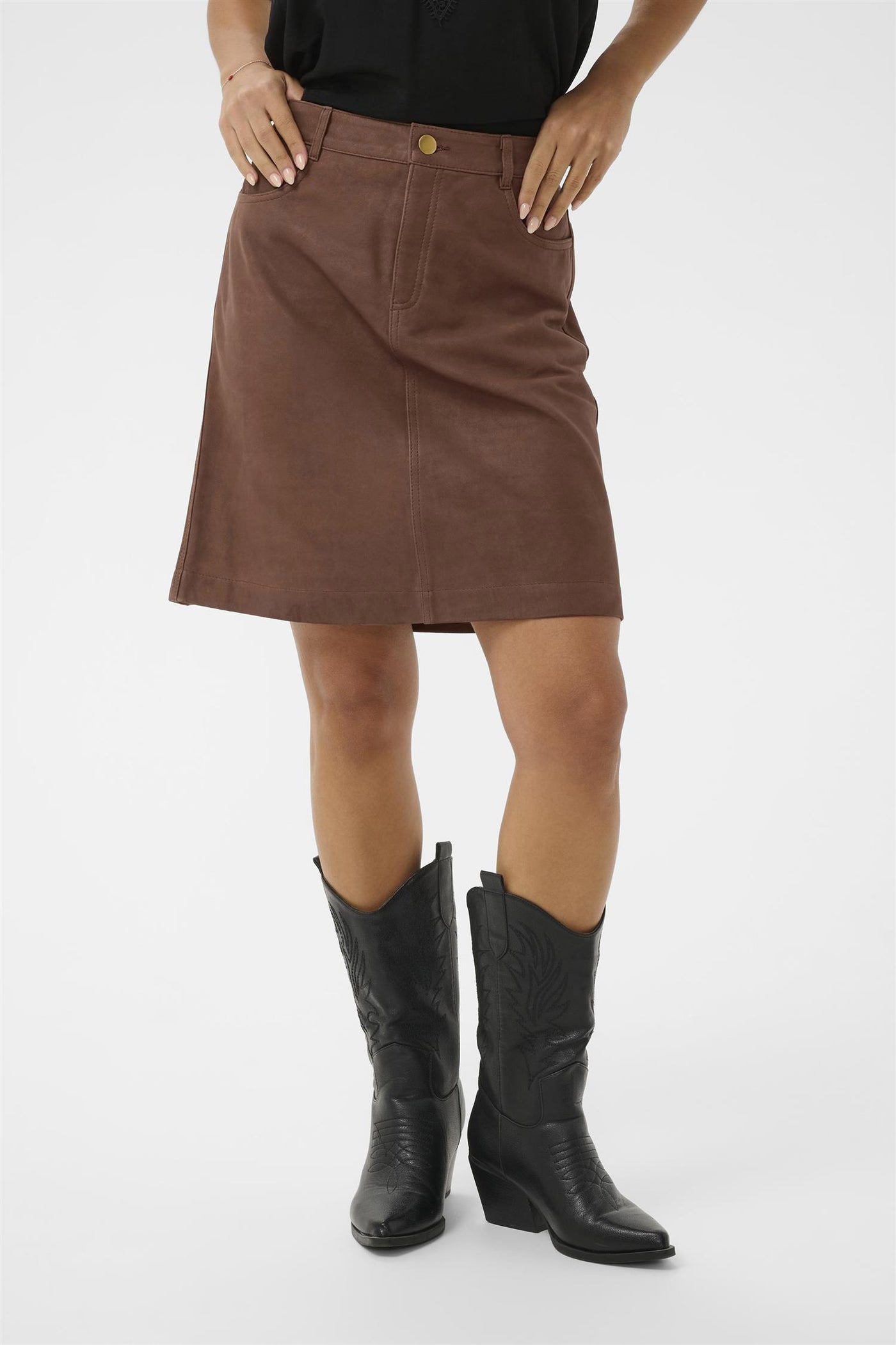 Lond Suede Skirt
